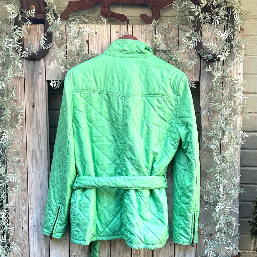 J. McLaughlin Green Quilted Women's Jacket Sz M - Picture 2 of 11